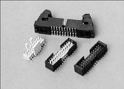 609B series Pin -Header- Strip-Double row for Surface Mount Technic and High-Temperature Body  1.27mm pitch
